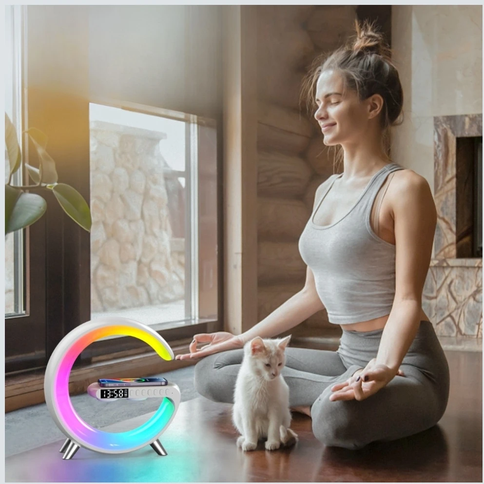 Beline Multifunctional Lamp MajesticLine with alarm clock and bluetooth kolonėlė baltos spalvosZapytaj Chat
