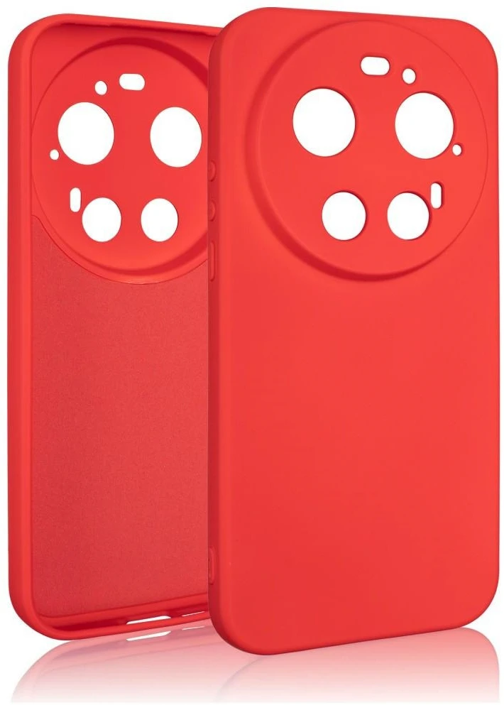 Beline silikoninis dėklas Xiaomi 17 Ultra, raudonas