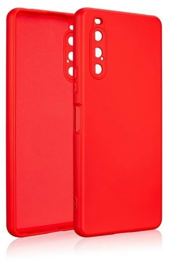 Beline Silicone Dėklas Sony Xperia 10 Vred Raudona
