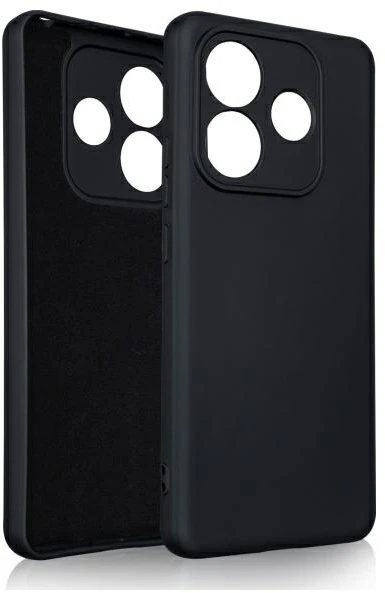 Beline Silicone Dėklas Xiaomi Redmi Note 14 juodos spalvos