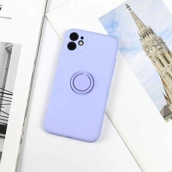 Beline Dėklas Silicone Ring Apple iPhone 12 Pro Max ocean mėlynos spalvos
