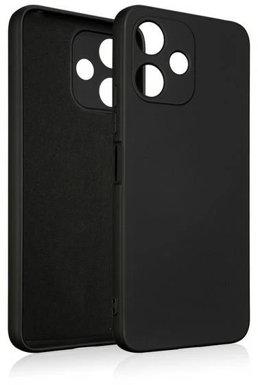Beline Silicone Dėklas Xiaomi Redmi 12 juodos spalvos