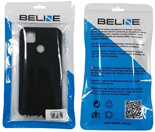 Beline Dėklas Silicone Xiaomi Redmi 9C juodos spalvos