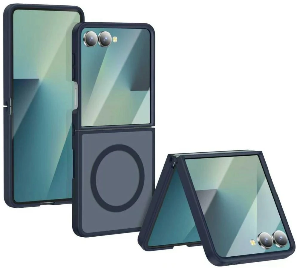 Beline Soft Touch dėklas Samsung Galaxy Z Flip8 tamsiai mėlynas