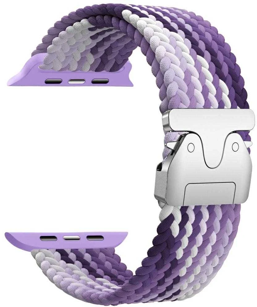 Beline Woven Nylon Parachute apyrankė for Apple Watch 42/44/45/49mm violetinės spalvos