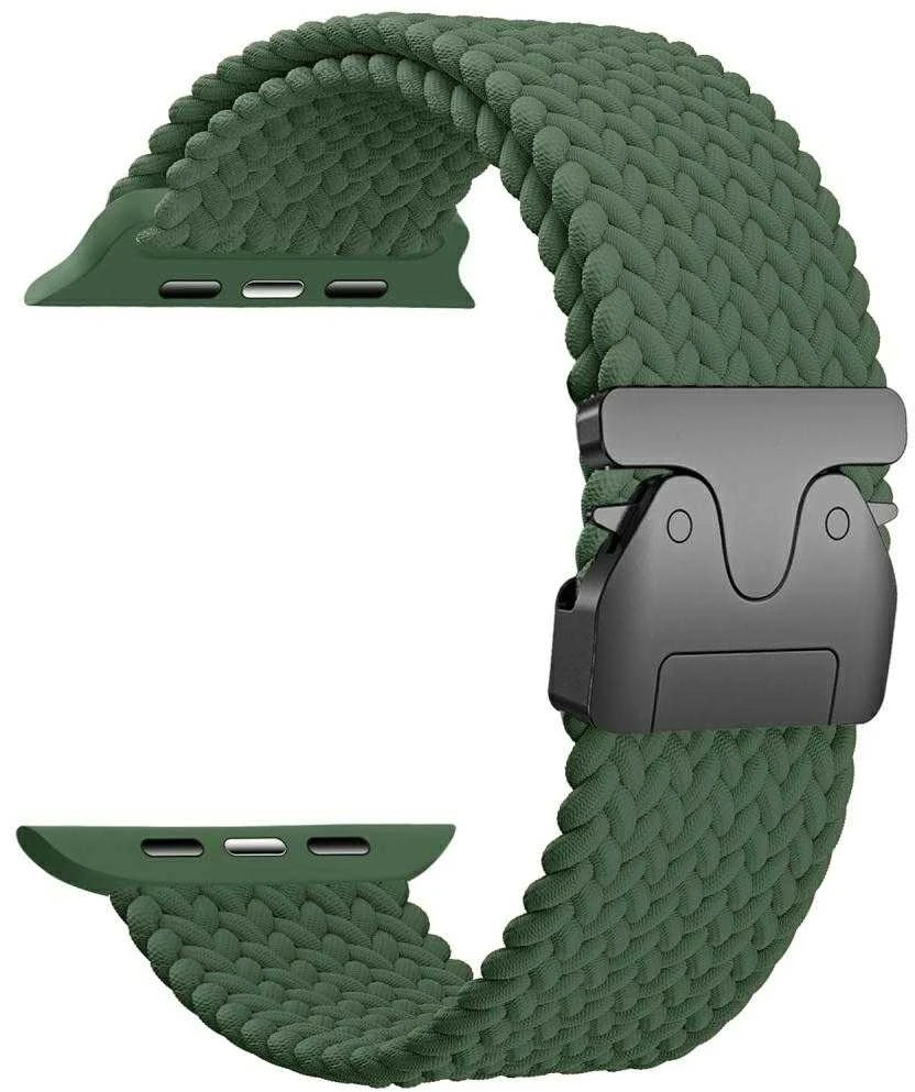 „Beline“ austo nailono „Parachute“ apyrankė, skirta „Apple Watch 42/44/45/49mm“, alyvuogių spalvos
