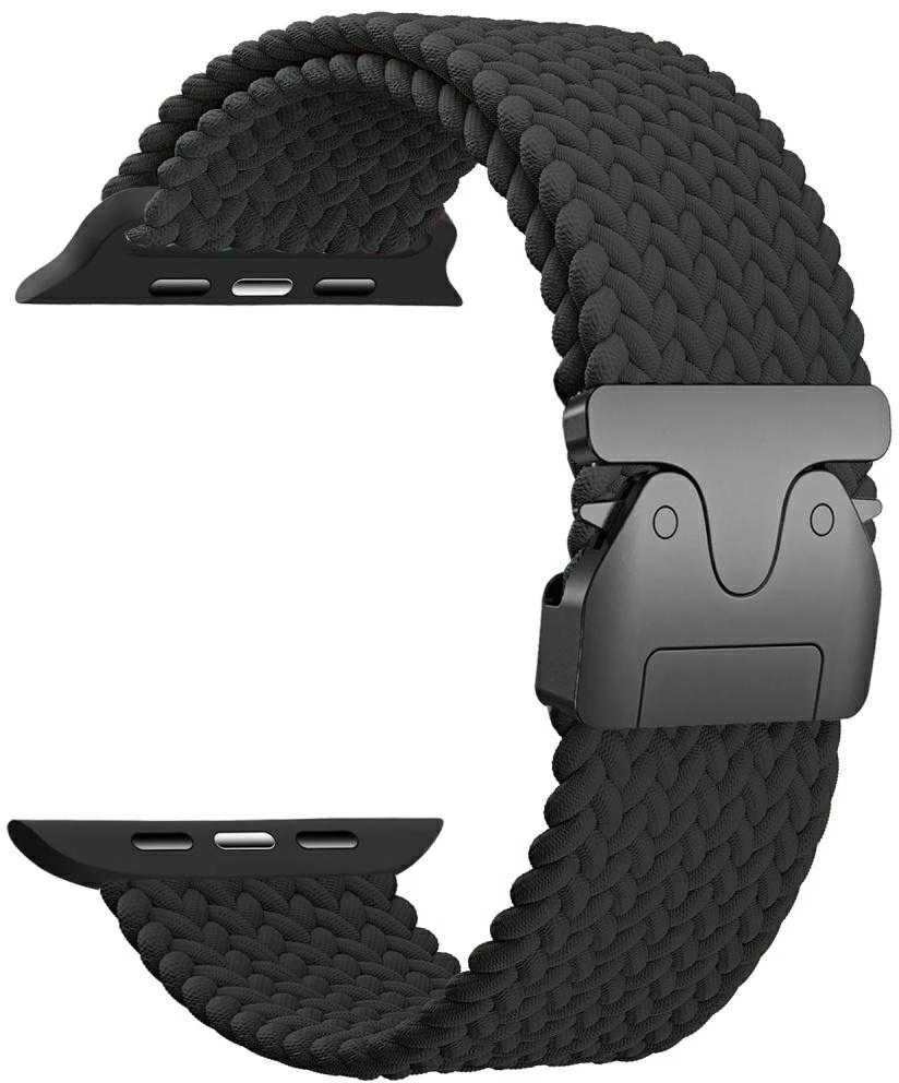 Beline Woven Nylon Parachute apyrankė for Apple Watch 38/40/41mm juodos spalvos