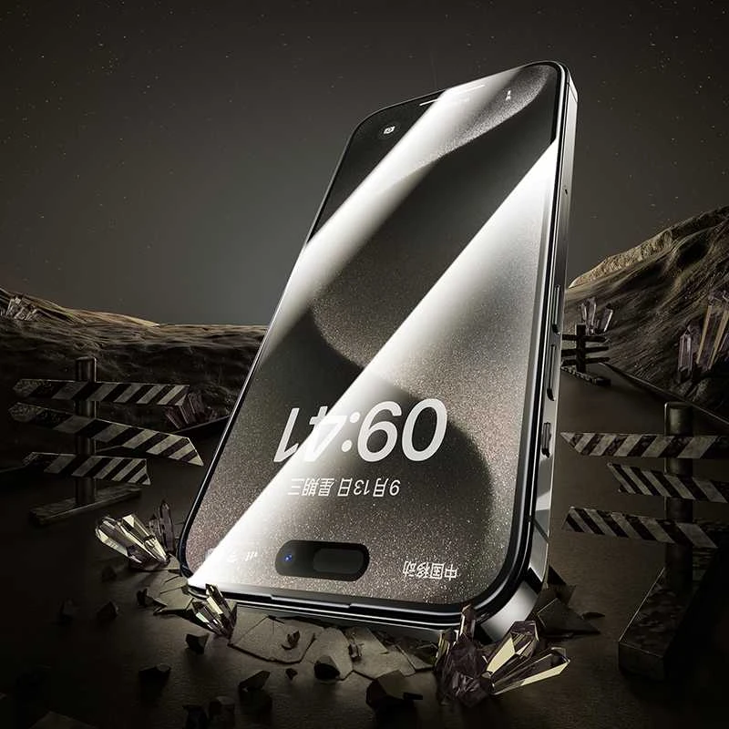 Benks apsauginis stiklas Arc Shield Full Coverage skirtas Apple iPhone 15 Pro Max juodos spalvos