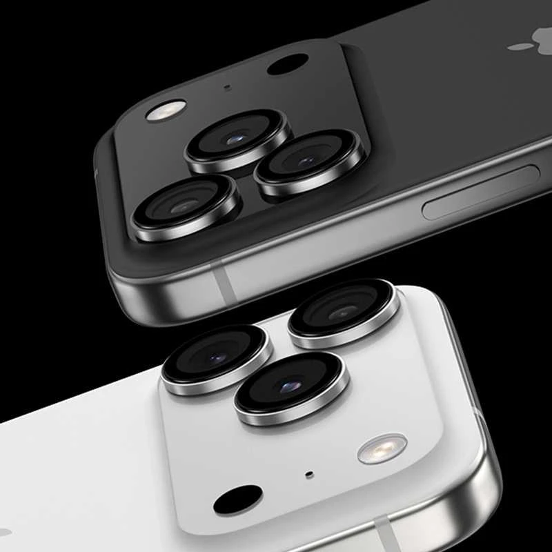Benks Apsauginis stiklas DR Sapphire Lens Protector telefonui skirtas Apple iPhone 17 Pro/17 Pro Max (objektyvui 3 vnt) juodas