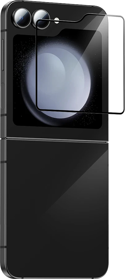 Benks Apsauginis stiklas Glass Warrior HD skirtas Samsung Galaxy Z Flip 6 juodos spalvos