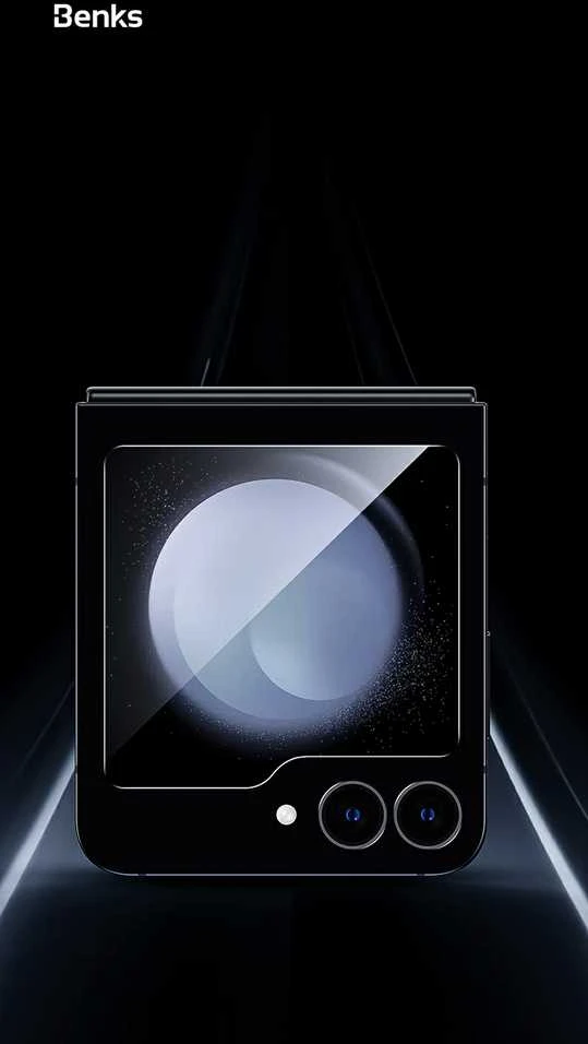 Benks Apsauginis stiklas Glass Warrior HD skirtas Samsung Galaxy Z Flip 6 juodos spalvos