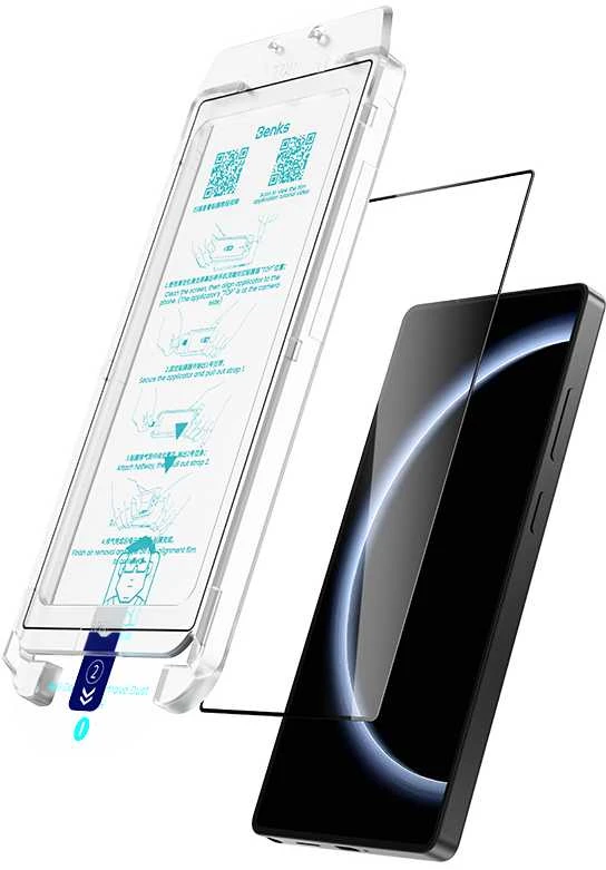 Benks apsauginis stiklas Glass Warrior HD skirtas Samsung Galaxy S25 Ultra (with fingerprint unlock)