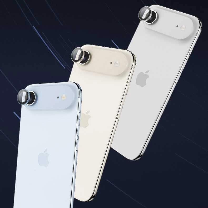 Benks Apsauginis stiklas Glass Warrior Lens Protector on camera skirtas Apple iPhone 17 Air (lens 1 vnt) light mėlynas