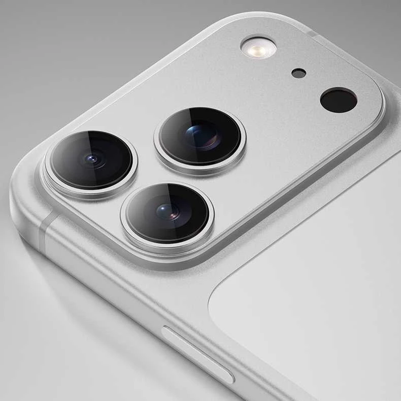 Benks Apsauginis stiklas Glass Warrior Metal Integrated Lens Protector (C070) skirtas Apple iPhone 17 Pro Max (lens 3 vnt) oranžinės spalvos