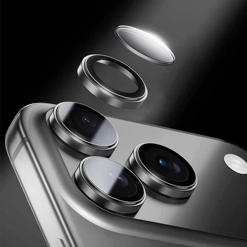 Benks Apsauginis stiklas Glass Warrior Metal Lens Protector telefonui skirtas Apple iPhone 17 Air (objektyvui 1 vnt) juodas