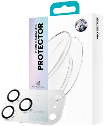 Benks Apsauginis stiklas Omni Warrior Integrated Transparent AR Camera Lens Protector iPhone 18 Pro