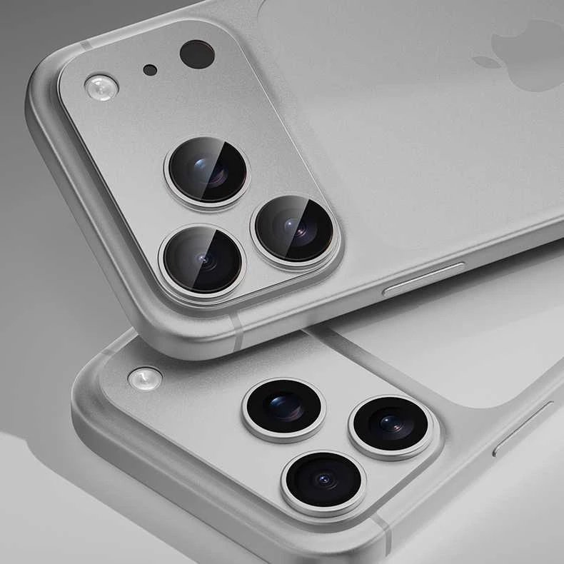 Benks Apsauginis stiklas Warrior Metal Integrated Lens Protector (C069) skirtas Apple iPhone 17 Pro (lens 3 vnt) oranžinės spalvos