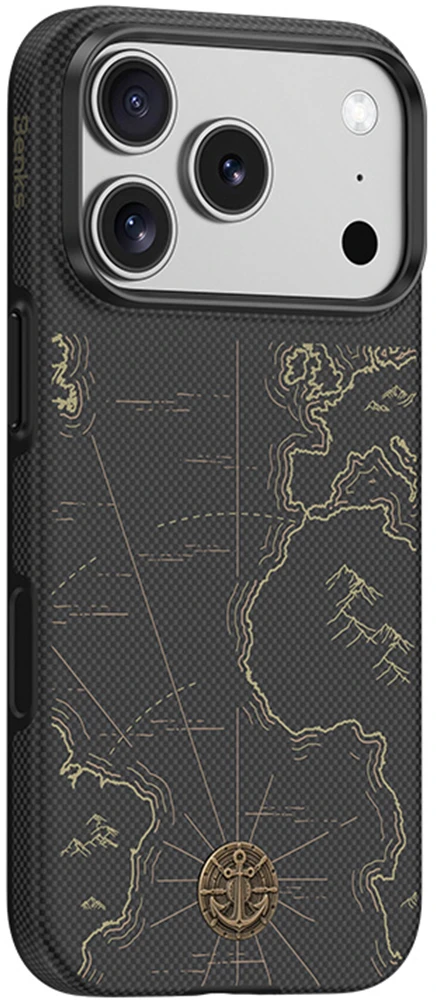 Benks ArmorEdge X1 Air Navigator Kevlar Dėklas (C.K.FL.AP.SJ.0069) iPhone 18 Pro/17 Pro juodos spalvos