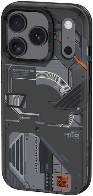 Benks Dėklas Dynamic Magnetic Mecha (D069) skirtas iPhone 17 Pro juodos spalvos (Camera Control Button)
