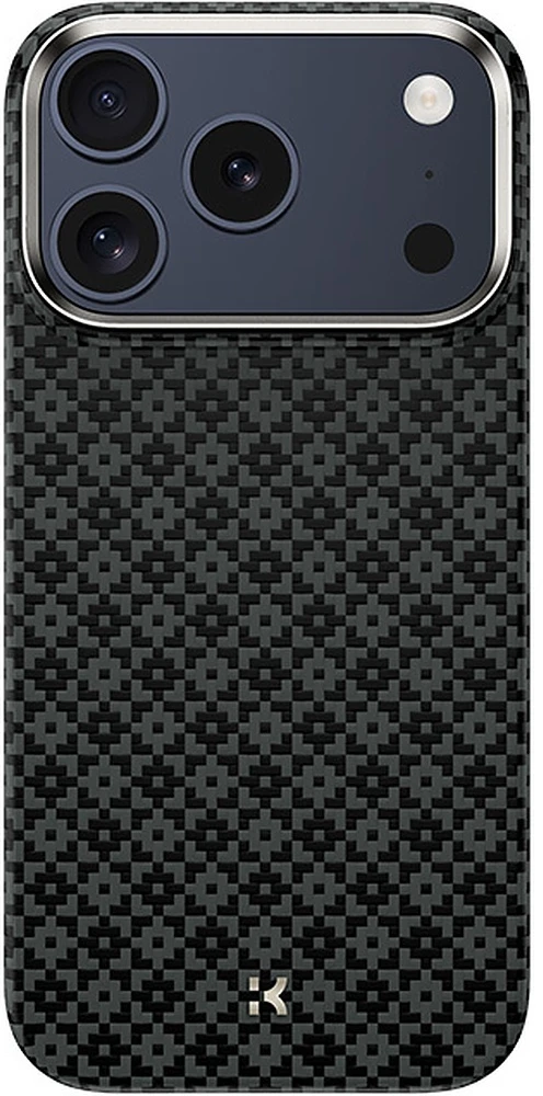 Benks Dėklas Magnetic Armor Air Armor Grid Kevlar Metal Frame 600D (C.K.FL.AP.BK.0072) do Iphone 18 Pro/17 Pro juoda