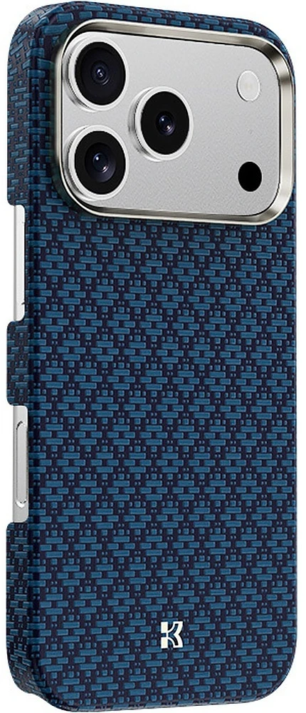 Benks Dėklas Magnetic Armor Air Armor Grid Kevlar Metal Frame 600D (C.K.FL.AP.BE.0073) do Iphone 18 Pro Max/17 Pro Max mėlyna