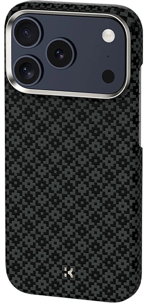 Benks Dėklas Magnetic Armor Air Armor Grid Kevlar Metal Frame 600D (C.K.FL.AP.BK.0072) do Iphone 18 Pro/17 Pro juoda