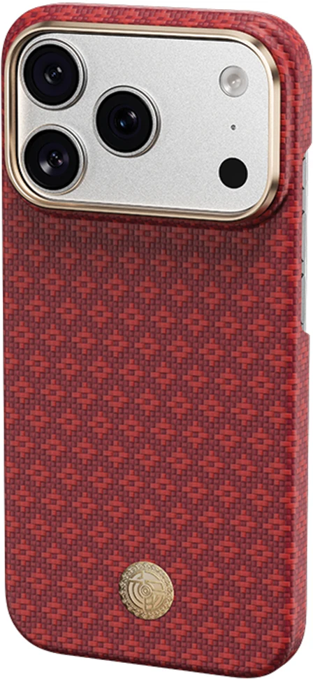 Benks Dėklas Magnetic Armor Air Armor Grid Kevlar Metal Frame 600D (C.K.FL.AP.RD.0073) do Iphone 18 Pro Max/17 Pro Max raudona