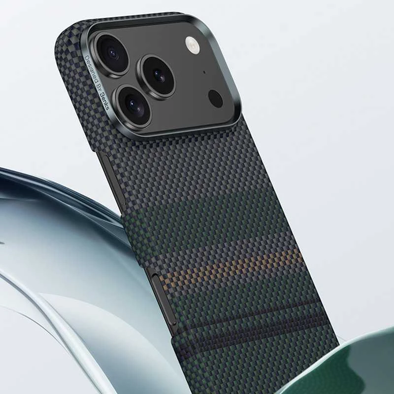 Benks Dėklas Magnetic Armor Air Aurora Kevlar 600D (0069), skirtas iPhone 17 Pro