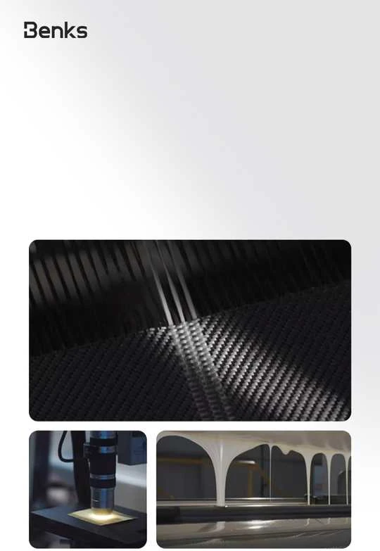 Benks Dėklas Magnetic Armor Air Kevlar 600D Summit Kangrinboque (0066) skirtas Apple iPhone 16 Pro Max