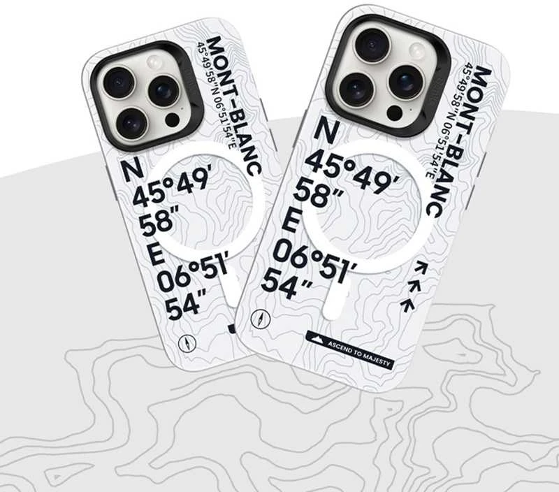 Benks dėklas Magnetic Armor Air Kevlar 600D Summit Mont-Blanc (A065), skirtas iPhone 16 Pro