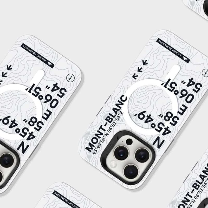Benks dėklas Magnetic Armor Air Kevlar 600D Summit Mont-Blanc (A065), skirtas iPhone 16 Pro