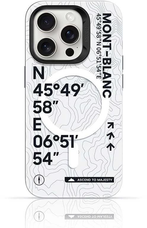 Benks dėklas Magnetic Armor Air Kevlar 600D Summit Mont-Blanc (A065), skirtas iPhone 16 Pro