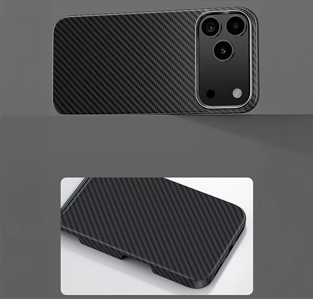 Benks Magnetic Armor Air Kevlar Metal Frame 600D (C.K.FL.AP.BK.A072) dėklas, skirtas iPhone 18 Pro/17 Pro