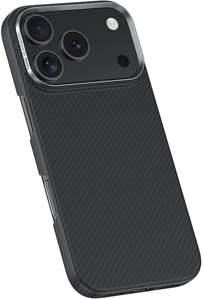 Benks Dėklas Magnetic Armor Air Kevlar Metal Frame 600D (C.K.FL.AP.BK.A072) do Iphone 18 Pro/17 Pro