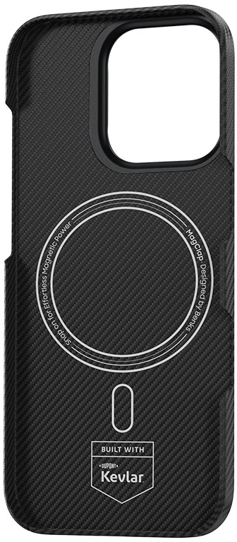 Oem Benks Magnetic Armor Air Kevlar dėklas PC Frame 600D (D066) skirtas Apple iPhone 16 Pro Max juodos spalvos