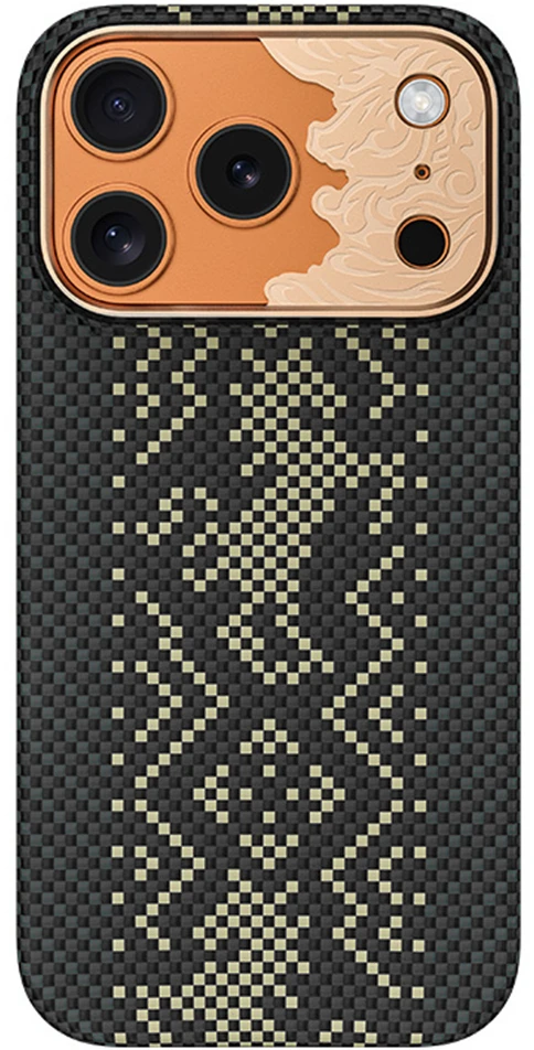 Benks Dėklas Magnetic Armor Air Knight Kevlar Metal Frame (C.K.FL.AP.GD.X072) do Iphone 18 Pro/17 Pro juoda