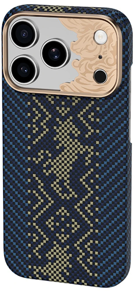 Benks Dėklas Magnetic Armor Air Knight Kevlar Metal Frame (C.K.FL.AP.GD.C072) do Iphone 18 Pro/17 Pro mėlyna