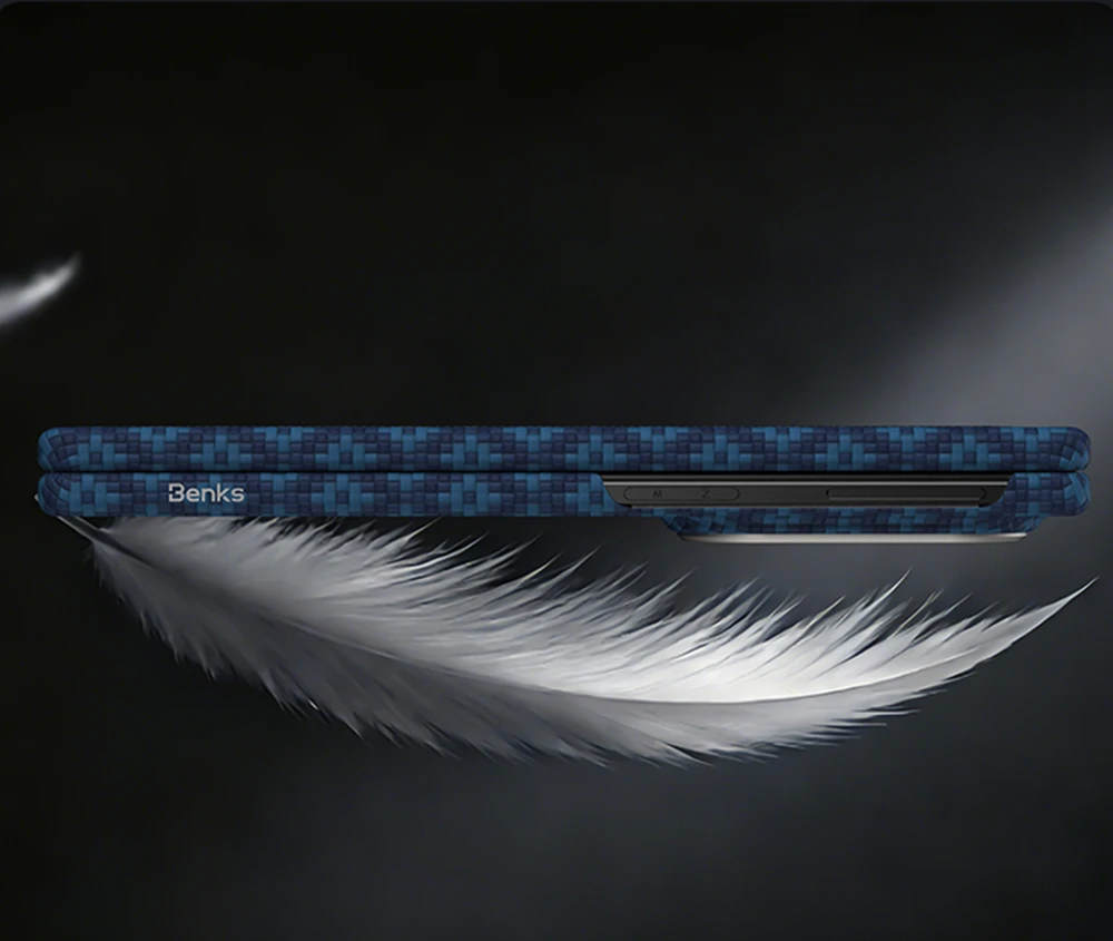 Benks Dėklas Magnetic Armor Grid Air Grand Combo (C.K.FL.SA.BE.S060) skirtas Samsung Galaxy Z Fold 8 mėlynos spalvos