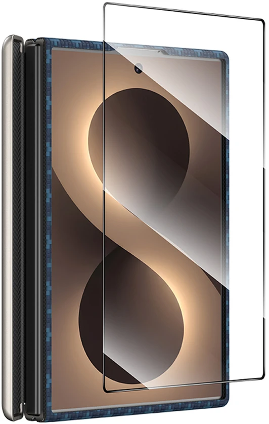 Benks Dėklas Magnetic Armor Grid Air Grand Combo (C.K.FL.SA.BE.S060) skirtas Samsung Galaxy Z Fold 8 mėlynos spalvos