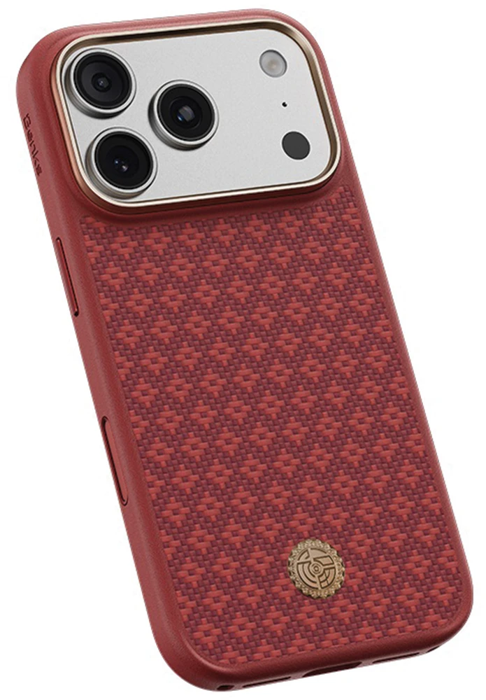 Benks Dėklas Magnetic Armor Pro Armor Grid Kevlar Metal Frame 600D (C.K.FL.AP.RD.B073) do Iphone 18 Pro Max/17 Pro Max raudona (Camera Control Button)