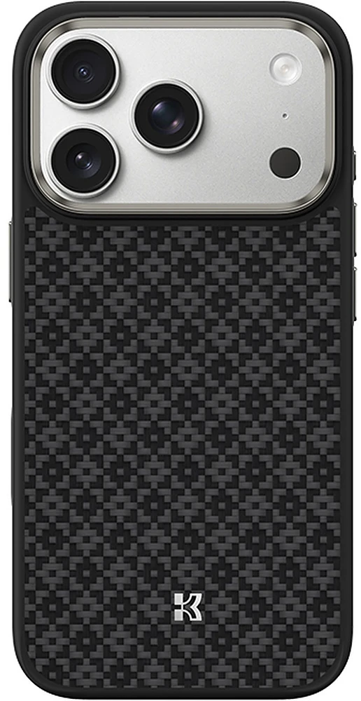 Benks Dėklas Magnetic Armor Pro Armor Grid Kevlar Metal Frame 600D (C.K.FL.AP.BK.B073) do Iphone 18 Pro Max/17 Pro Max juoda (Camera Control Button)