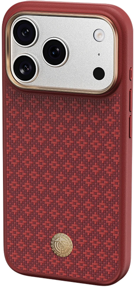 Benks Dėklas Magnetic Armor Pro Armor Grid Kevlar Metal Frame 600D (C.K.FL.AP.RD.B073) do Iphone 18 Pro Max/17 Pro Max raudona (Camera Control Button)