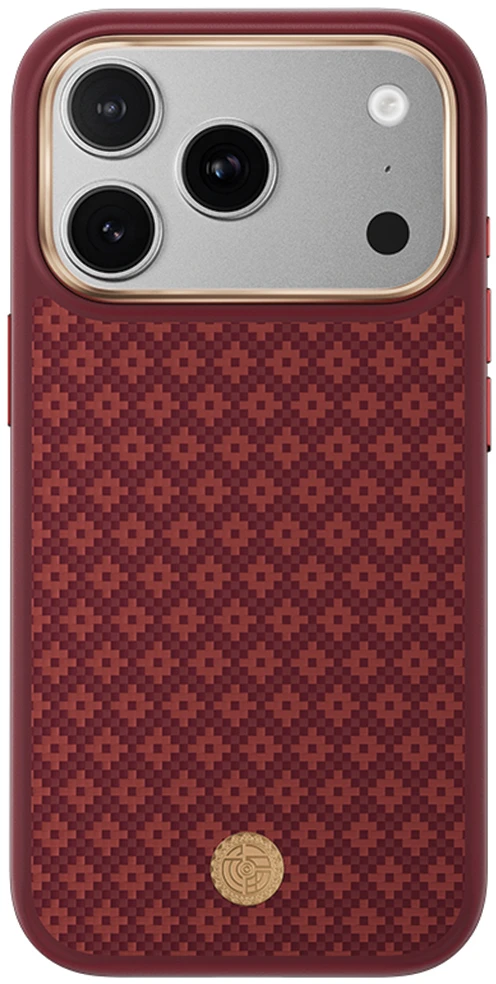 Benks Dėklas Magnetic Armor Pro Armor Grid Kevlar Metal Frame 600D (C.K.FL.AP.RD.B073) do Iphone 18 Pro Max/17 Pro Max raudona (Camera Control Button)