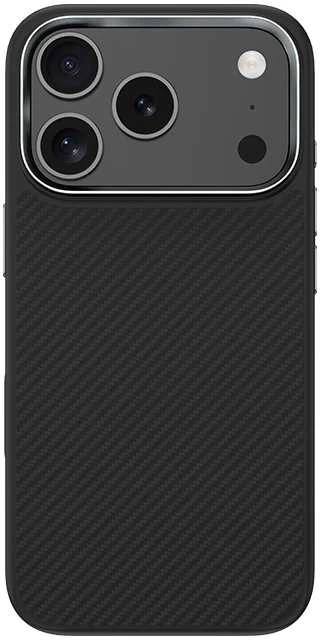 Benks Dėklas Magnetic Armor Pro Kevlar Metal Frame 600D (A070) skirtas Apple iPhone 17 Pro Max juodos spalvos (Camera Control Button)