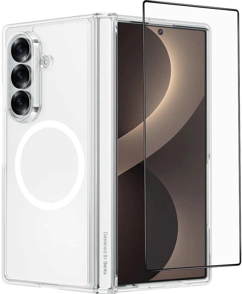 Benks Dėklas Magnetic Crystal Grand Combo Case (C.K.JC.SA.00.0051) skirtas Samsung Galaxy Z Fold 8 Ultra