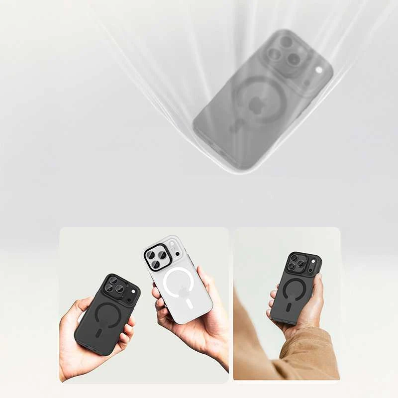 Benks Dėklas Magnetic Lucid Armor (0067) skirtas Apple iPhone 17 juodos spalvos (Camera Control Button)