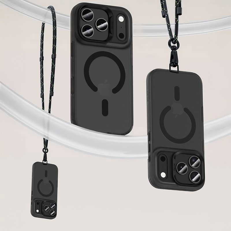 Benks Dėklas Magnetic Lucid Armor (0067) skirtas Apple iPhone 17 juodos spalvos (Camera Control Button)