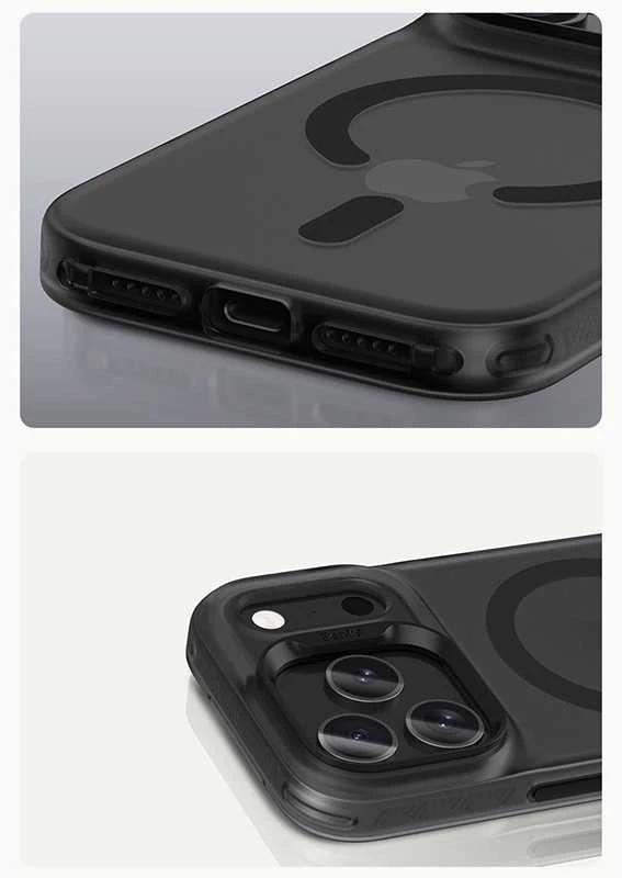 Benks Dėklas Magnetic Lucid Armor (0067) skirtas Apple iPhone 17 juodos spalvos (Camera Control Button)