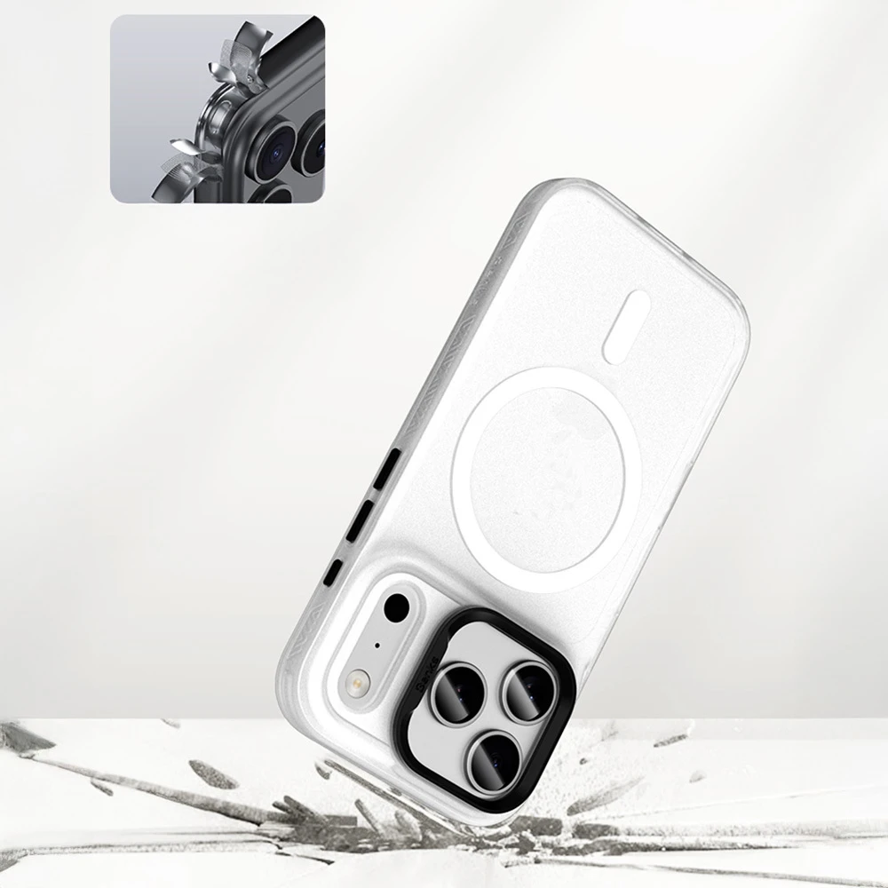 Benks Magnetic Lucid Armor dėklas (0070) skirtas Apple iPhone 17 Pro Max juodos spalvos (Camera Control Button)