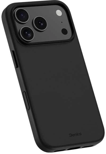 Benks Dėklas Magnetic Vita Pro Silicone (A069) skirtas Apple iPhone 17 Pro juodos spalvos (Camera Control Button)